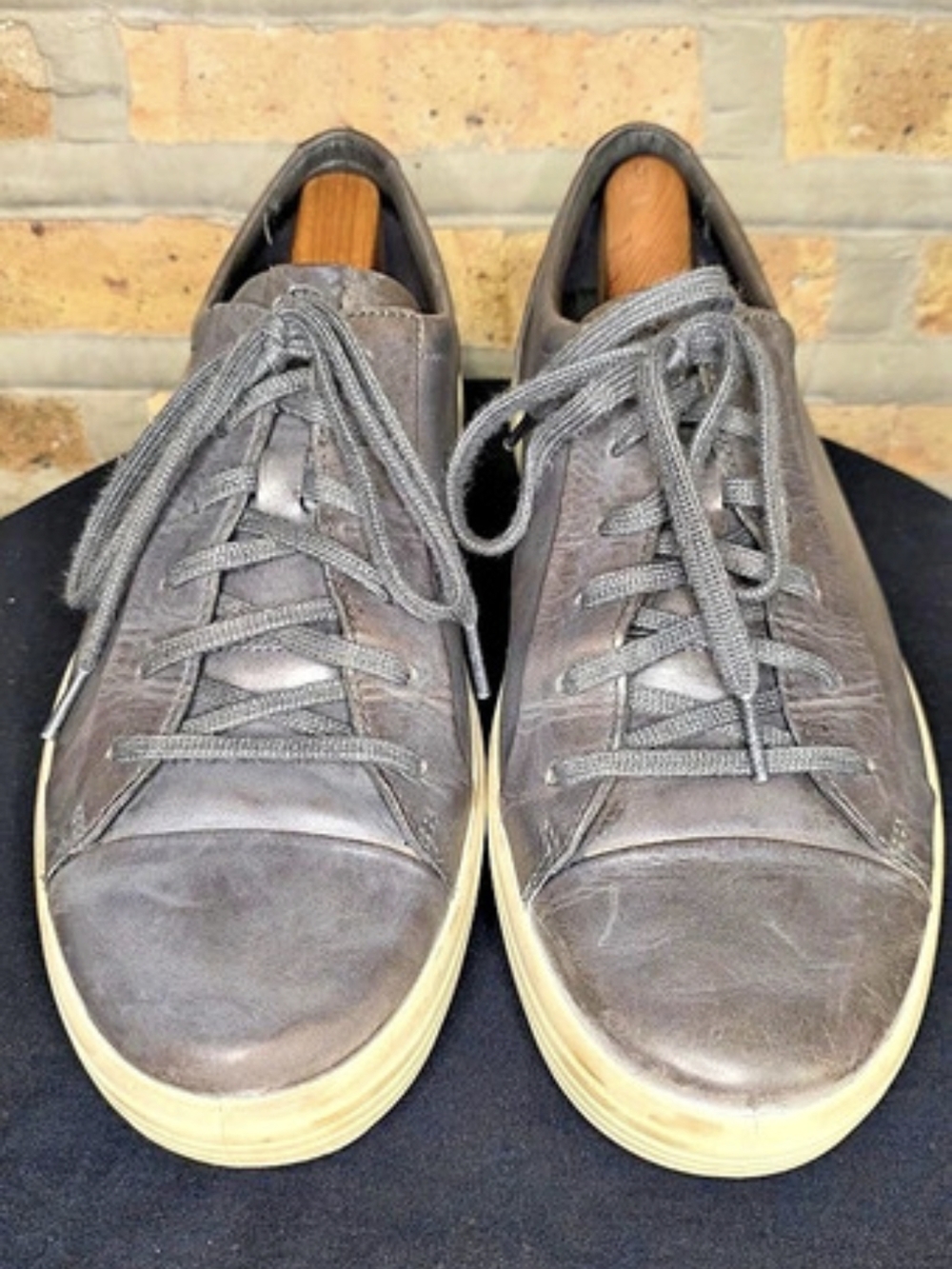 ECCO Soft 7 Men's Sneaker Leather In Grey US 11-11.5